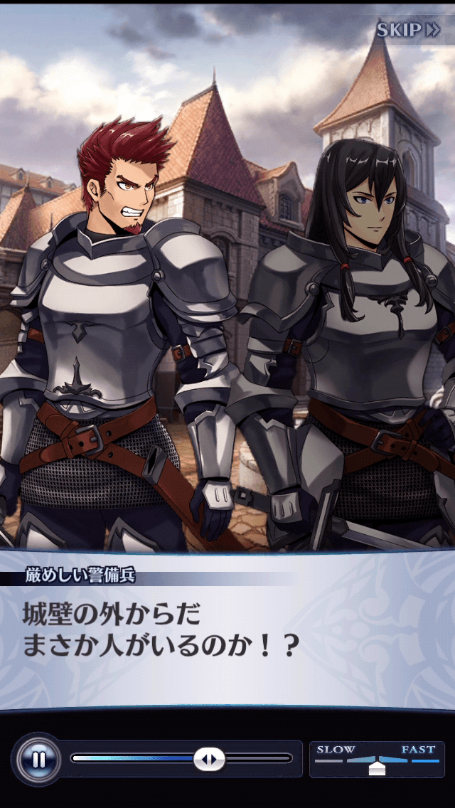 厳めしい警備兵