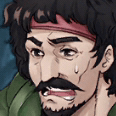 働かされている男