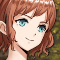 頬を赤らめる村娘