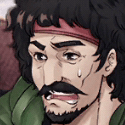 不安げな男